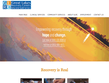 Tablet Screenshot of greatlakesrecovery.org